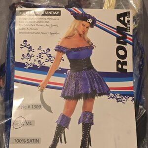 New ROMA Pirate Halloween Costume First Mate Blue